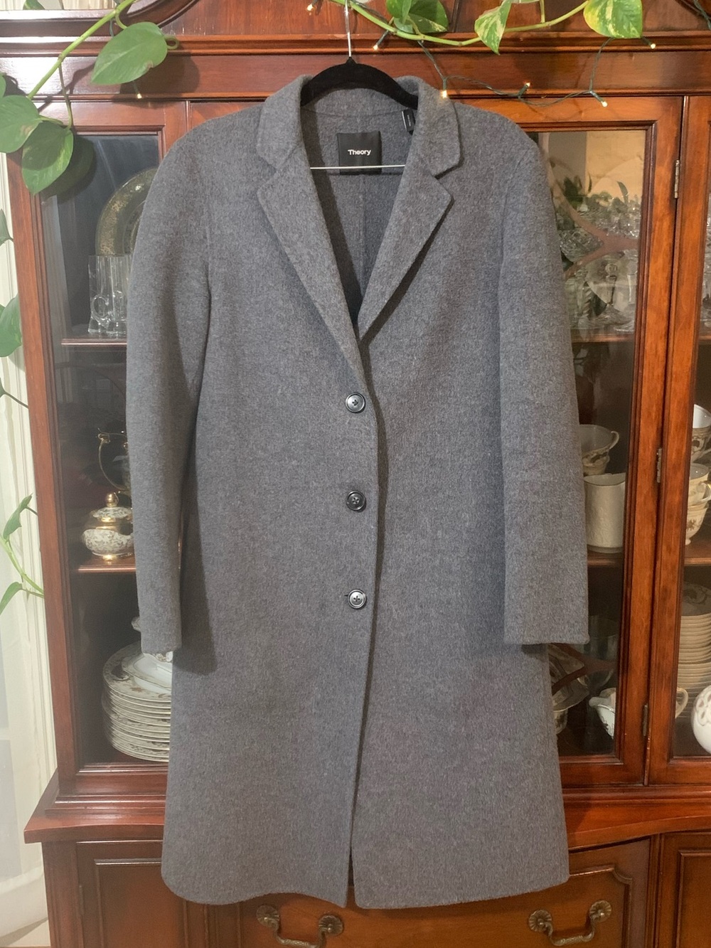 Theory Cashmere Wool Coat Quiet Luxury